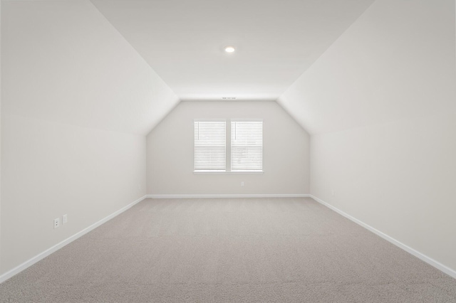 7503 Old Nashville Rd, Fairview, TN 37062 - additional living space featuring vaulted ceiling, light carpet, and recessed lighting