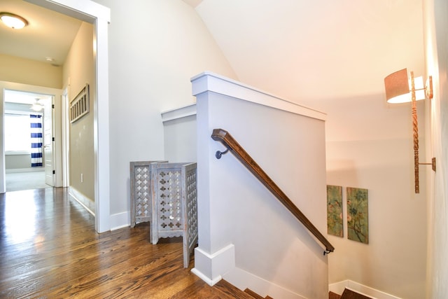 2914 Chasepointe Pl, Columbia, TN 38401 - stairs with wood finished floors and baseboards