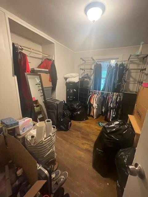 103 E High St, Ethridge, TN 38456 - walk in closet with wood finished floors