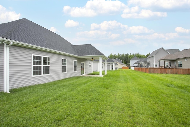 324 Fieldstone Ln, Springfield, TN 37172 - view of green lawn with a ceiling fan and a residential view