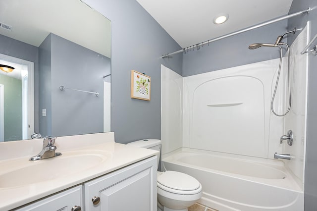 443 Lazy Creek Ln, Nashville, TN 37211 - full bathroom with toilet, vanity, and shower / bathtub combination