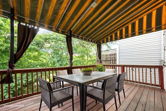 443 Lazy Creek Ln, Nashville, TN 37211 - deck with outdoor dining space