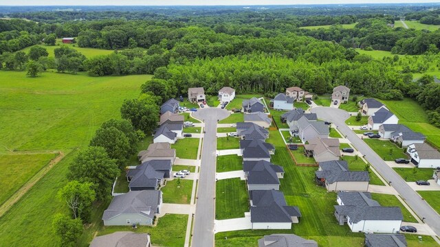 302 Fieldstone Ln, Springfield, TN 37172 - aerial view of residential area featuring a heavily wooded area