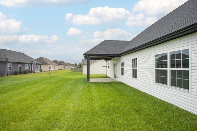 302 Fieldstone Ln, Springfield, TN 37172 - view of green lawn with a patio and a residential view