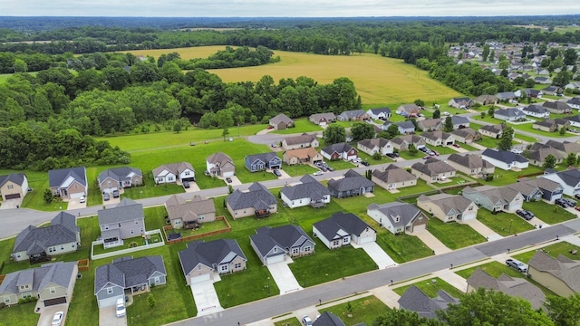 302 Fieldstone Ln, Springfield, TN 37172 - aerial view of residential area with a heavily wooded area
