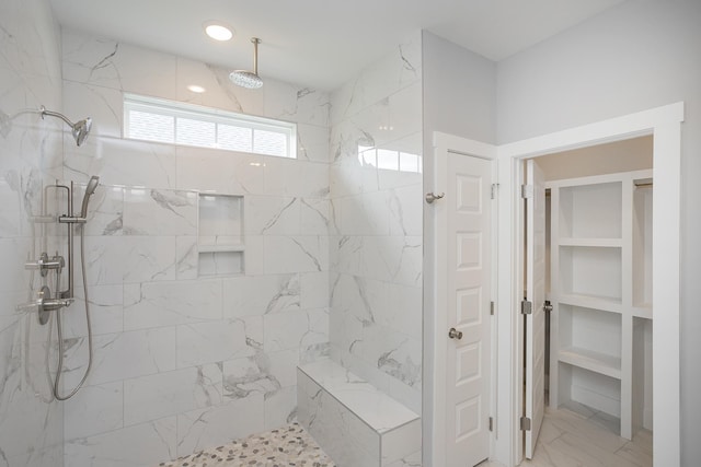 340 Fieldstone Ln, Springfield, TN 37172 - full bathroom featuring a marble finish shower