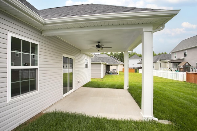 340 Fieldstone Ln, Springfield, TN 37172 - view of patio featuring a ceiling fan