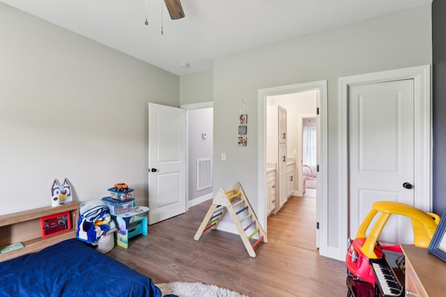468 Olin Bean Rd, Red Boiling Springs, TN 37150 - bedroom featuring light wood-style floors and ceiling fan