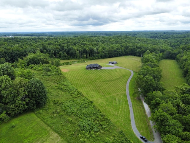 468 Olin Bean Rd, Red Boiling Springs, TN 37150 - aerial view of sparsely populated area featuring a heavily wooded area