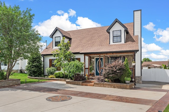 304 Hank Aaron Cv, La Vergne, TN 37086 - cape cod home with a chimney and roof with shingles
