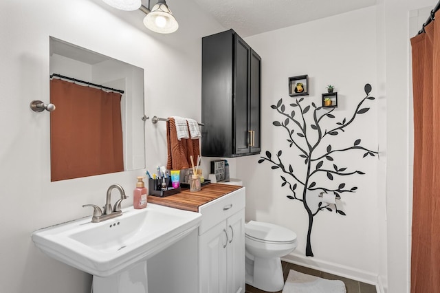 304 Hank Aaron Cv, La Vergne, TN 37086 - bathroom featuring toilet, a sink, and a shower with shower curtain
