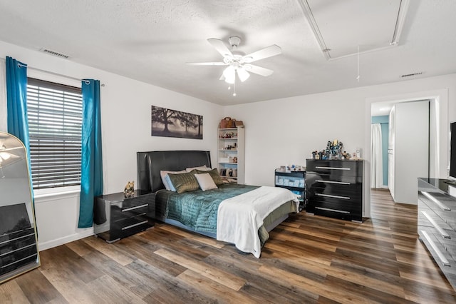 304 Hank Aaron Cv, La Vergne, TN 37086 - bedroom with attic access, wood finished floors, and ceiling fan