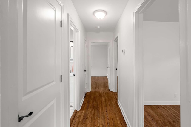 2607 Mashburn Ct, Nashville, TN 37210 - hall with dark wood-type flooring and baseboards