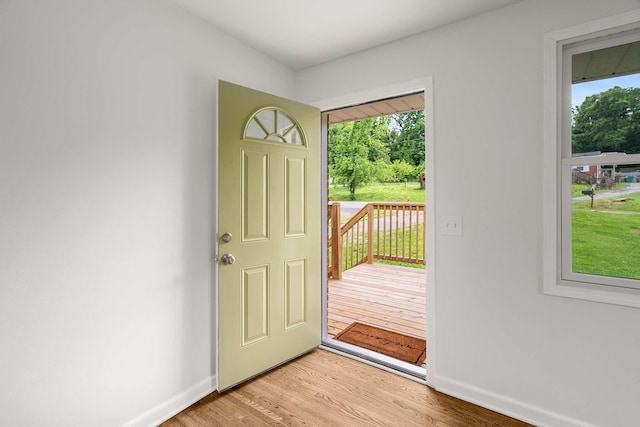 2607 Mashburn Ct, Nashville, TN 37210 - foyer entrance with light wood-type flooring and baseboards