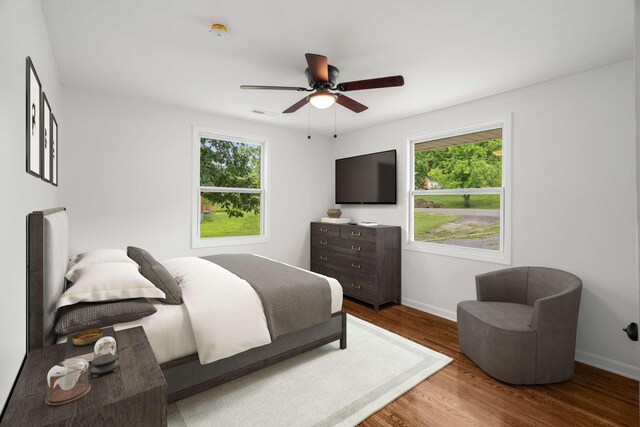 2607 Mashburn Ct, Nashville, TN 37210 - bedroom with baseboards, multiple windows, and wood finished floors