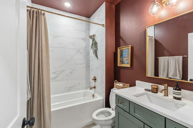 423A American Rd, Nashville, TN 37209 - full bathroom with vanity, toilet, and shower / tub combo