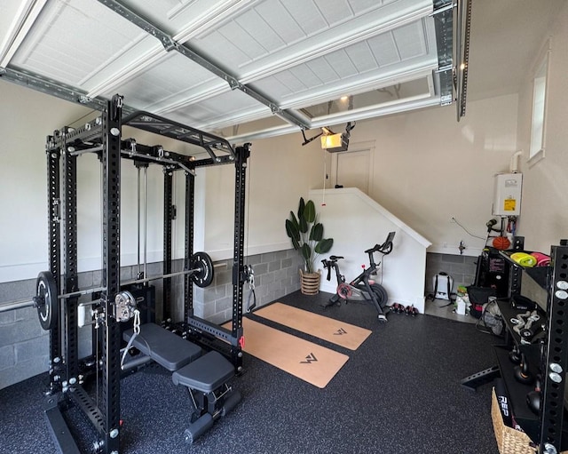 423A American Rd, Nashville, TN 37209 - exercise area with a garage