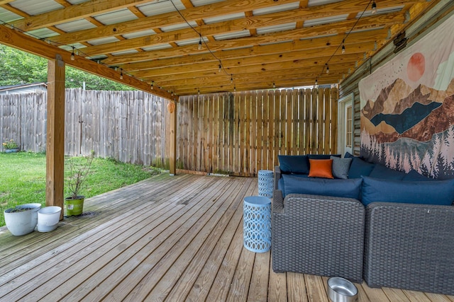 1049 E Trinity Ln, Nashville, TN 37216 - view of wooden deck
