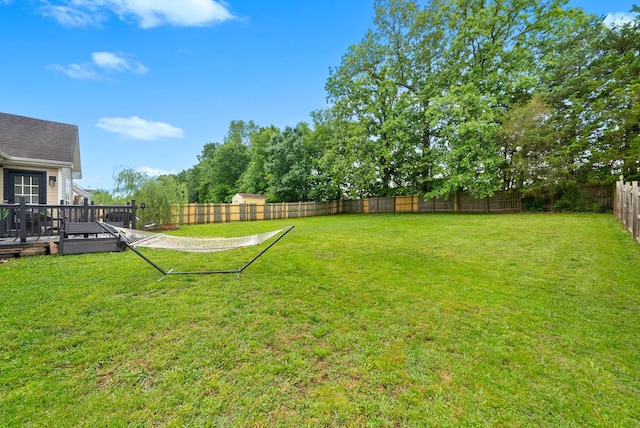 1052 Freedom Dr, Clarksville, TN 37042 - view of yard with a wooden deck