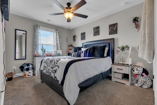 3555 Neena Ct, Clarksville, TN 37042 - bedroom with carpet, ceiling fan, and baseboards