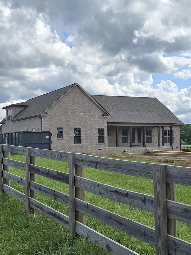 4003 Kelley Farris Rd, Columbia, TN 38401 - view of side of property with brick siding and roof with shingles