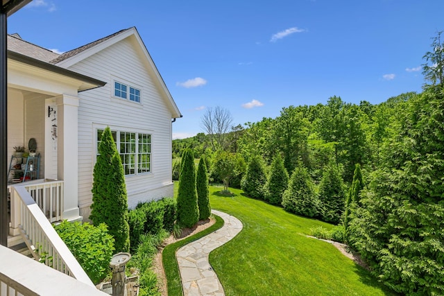 8118 Heirloom Blvd, College Grove, TN 37046 - view of grassy yard featuring a forest view
