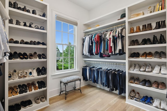 8118 Heirloom Blvd, College Grove, TN 37046 - walk in closet with wood finished floors