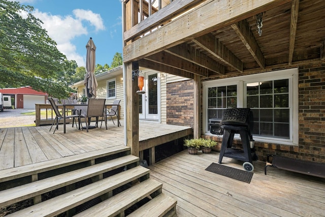 345 Big Spring Hollow Rd, Pulaski, TN 38478 - deck featuring outdoor dining space