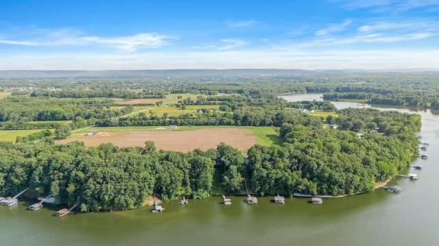 208 Loop Dr, Winchester, TN 37398 - aerial view of property and surrounding area featuring a nearby body of water and a forest