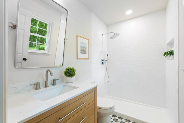 4900 Chesterfield Dr, Murfreesboro, TN 37127 - full bath featuring vanity, a tile shower, and toilet
