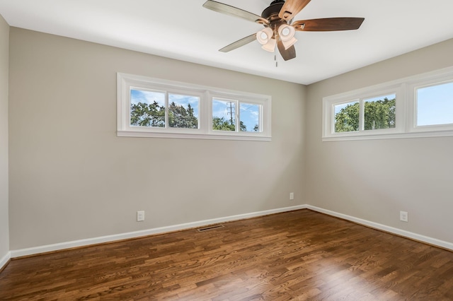 209 Franklin Park, Winchester, TN 37398 - empty room featuring wood finished floors and ceiling fan