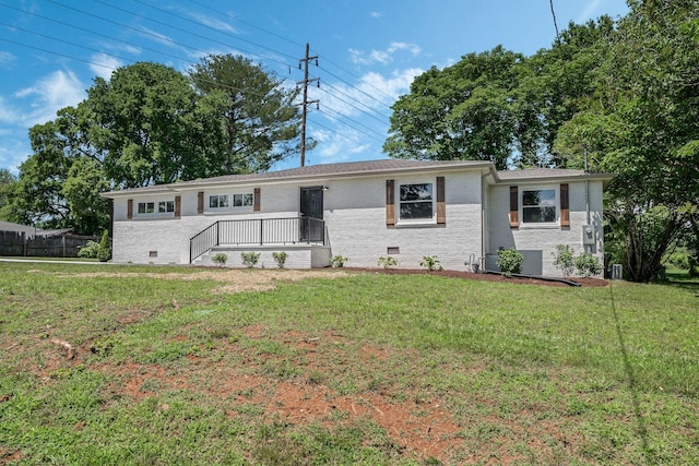 209 Franklin Park, Winchester, TN 37398 - single story home featuring a front lawn, brick siding, and crawl space