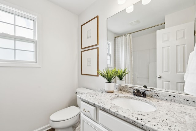 3065 Sakari Cir, Spring Hill, TN 37174 - full bath with vanity, toilet, and a shower with shower curtain