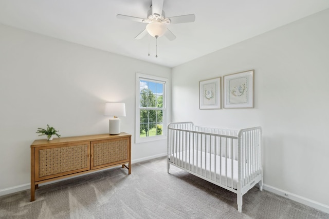 3065 Sakari Cir, Spring Hill, TN 37174 - bedroom with carpet flooring, baseboards, and a ceiling fan