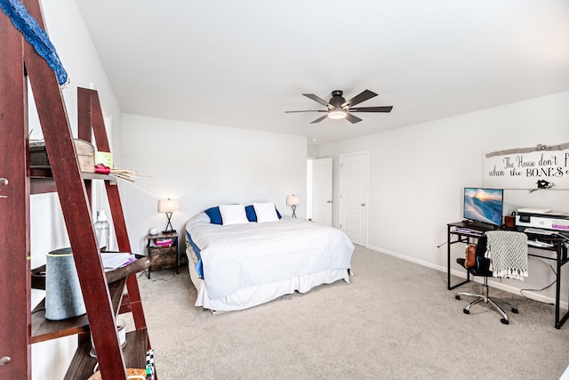 8024 Craighead Dr, Lebanon, TN 37087 - bedroom with carpet and a ceiling fan