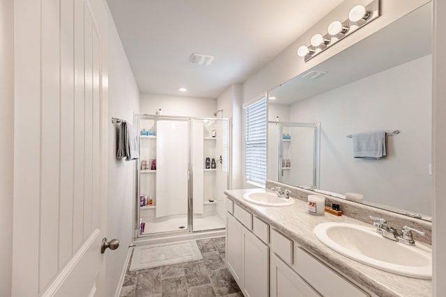 8024 Craighead Dr, Lebanon, TN 37087 - full bath featuring a shower stall and double vanity