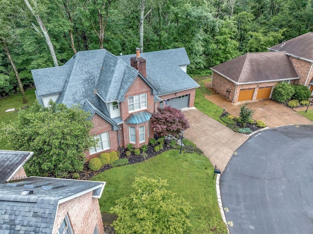 317 Ketch Cv, Hermitage, TN 37076 - view from above of property with a forest