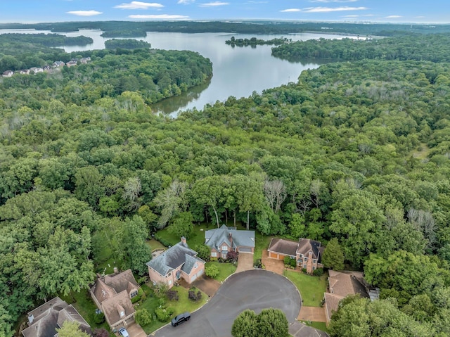 317 Ketch Cv, Hermitage, TN 37076 - aerial view of property and surrounding area featuring a forest and a large body of water