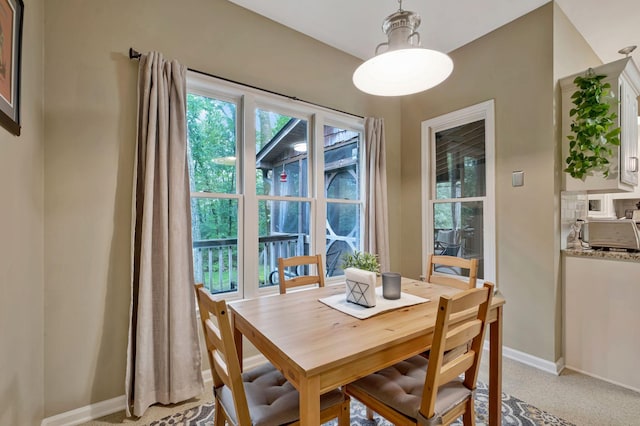 317 Ketch Cv, Hermitage, TN 37076 - dining room with baseboards and light carpet
