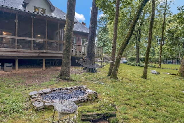 317 Ketch Cv, Hermitage, TN 37076 - view of grassy yard with a sunroom