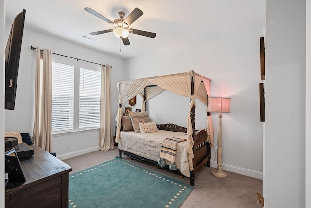 1308 Belgove Aly, Antioch, TN 37013 - carpeted bedroom with baseboards and a ceiling fan