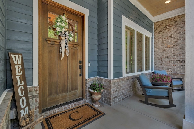 2670 Morgan Rd, Joelton, TN 37080 - property entrance with covered porch and brick siding