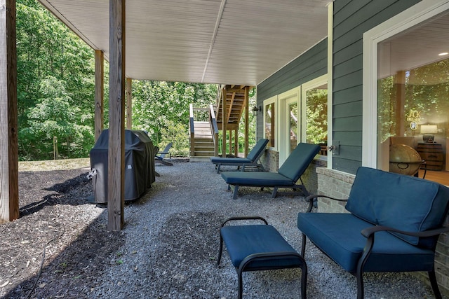 2670 Morgan Rd, Joelton, TN 37080 - view of patio with stairs and a grill