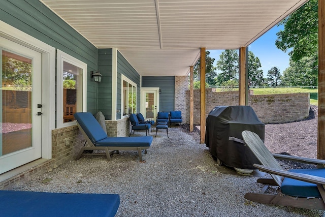 2670 Morgan Rd, Joelton, TN 37080 - view of patio with area for grilling and an outdoor hangout area