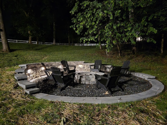 2670 Morgan Rd, Joelton, TN 37080 - view of patio / terrace featuring a fire pit
