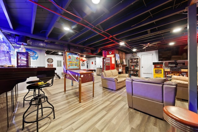 916 Lion Pkwy, Columbia, TN 38401 - playroom featuring wood finished floors and a bar