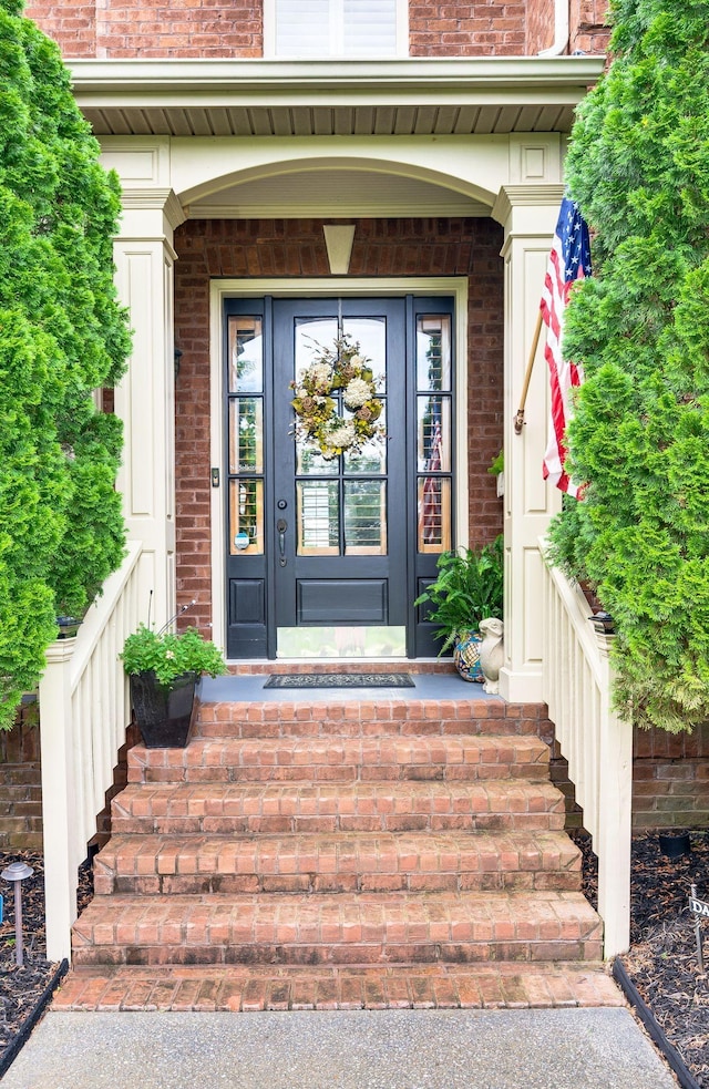 3009 Burnley Ct, Spring Hill, TN 37174 - view of exterior entry with brick siding