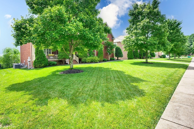 3009 Burnley Ct, Spring Hill, TN 37174 - view of green lawn with central air condition unit