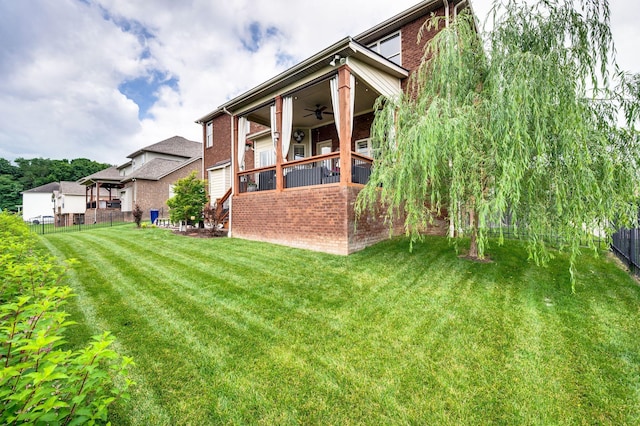 3009 Burnley Ct, Spring Hill, TN 37174 - view of yard featuring a ceiling fan