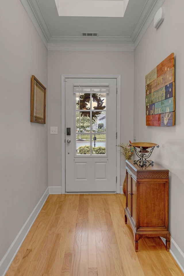1144 Frewin St, Nolensville, TN 37135 - entryway featuring ornamental molding, light wood finished floors, and baseboards